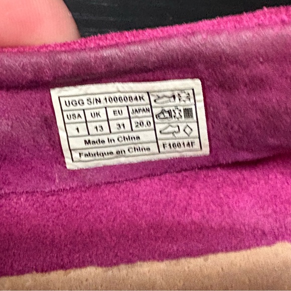 UGG Australia 1006084K Kids Annika Moccasins Suede Slip on Shoe Slipper Pink 1 - Picture 6 of 7